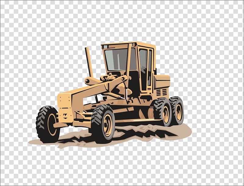 Caterpillar Inc. Heavy equipment Machine industry Architectural engineering, tractor transparent background PNG clipart
