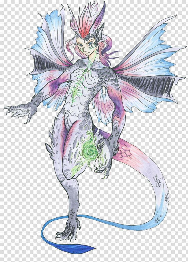 Fairy Costume design Anime, dragon cloud formation transparent background PNG clipart