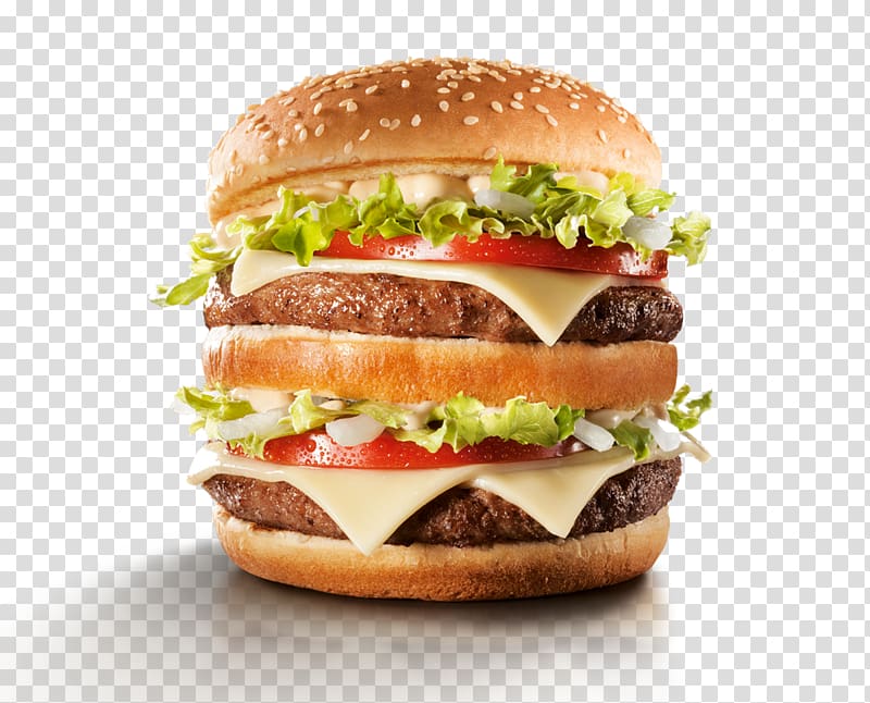 Big N\' Tasty Hamburger McDonald\'s Big Mac Bacon McFlurry, big transparent background PNG clipart