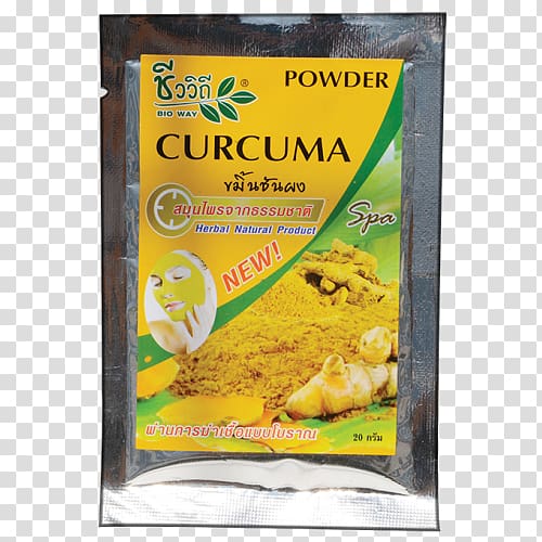 Turmeric Vegetarian cuisine Zingiber cassumunar Herb Powder, turmeric powder transparent background PNG clipart