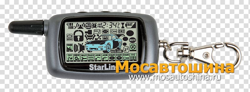 Car alarm Key Chains Liquid-crystal display Display device, car transparent background PNG clipart