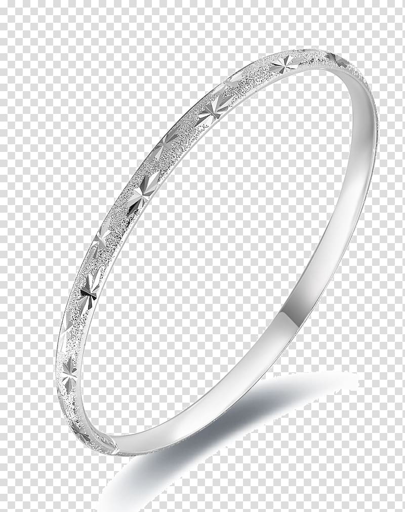 Bangle Earring Silver Bracelet, Silver pattern lady bracelet transparent background PNG clipart