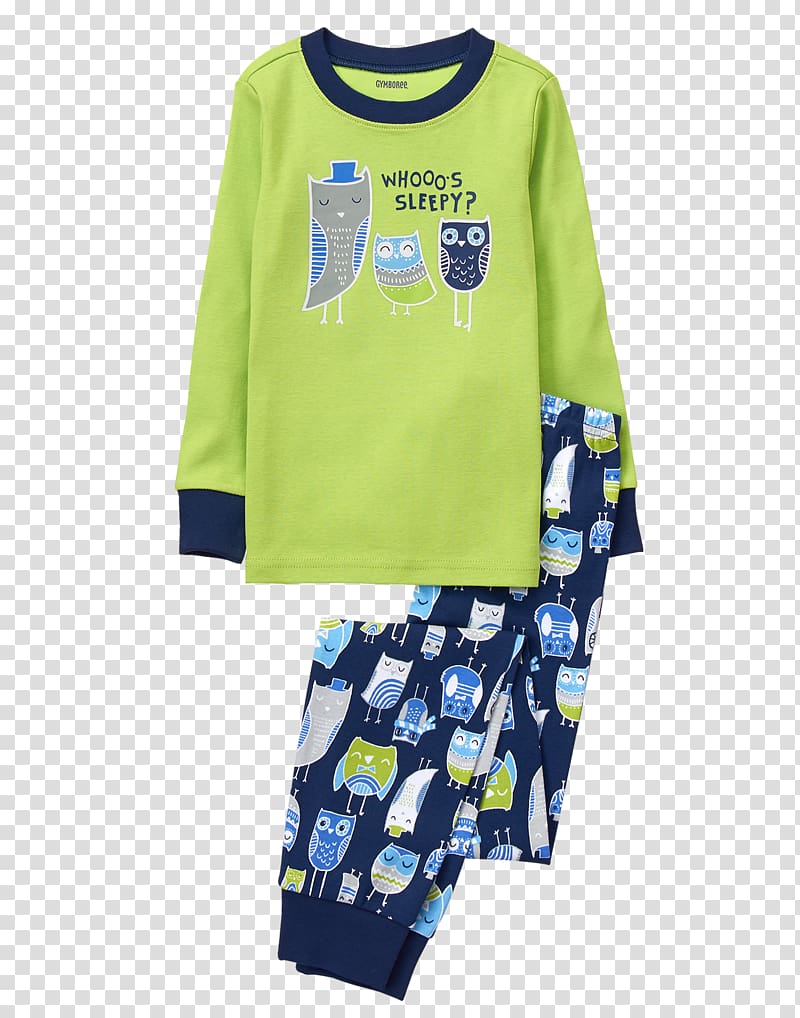 Sleeve T-shirt Pajamas Gymboree Outerwear, T-shirt transparent background PNG clipart