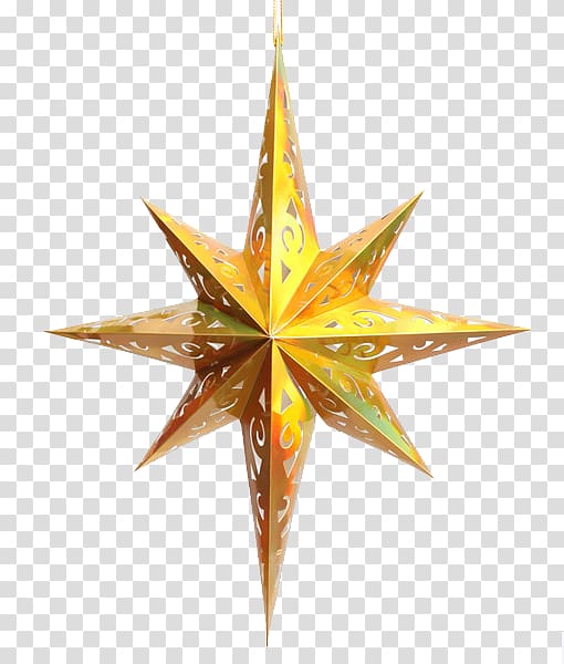 yellow star decor, Star polygon Octagon, Star anise star transparent background PNG clipart