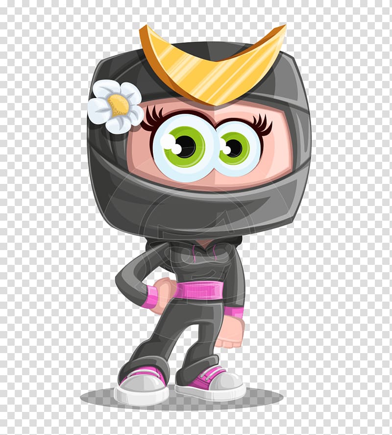 Ninja Girls Cartoon Child, Ninja transparent background PNG clipart