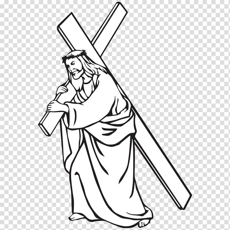 Bible Stations of the Cross Christian cross Carrying of the Cross , Jesus transparent background PNG clipart