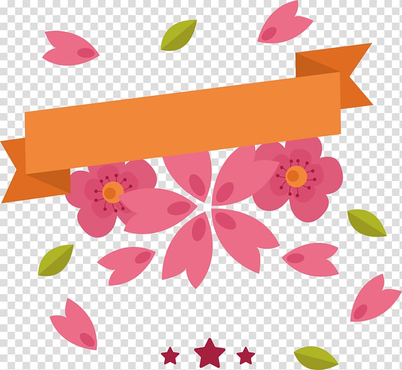 Floral design, Cartoon cherry label transparent background PNG clipart