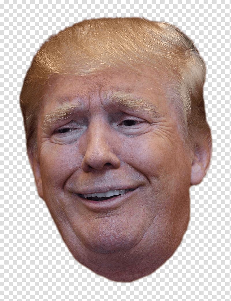 smiling President Donald Trump, Trump Funny Face transparent background PNG clipart