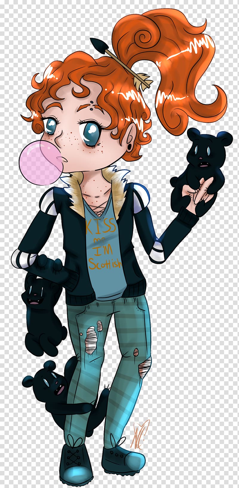 Merida Punk rock Grunge Character Fiction, others transparent background PNG clipart