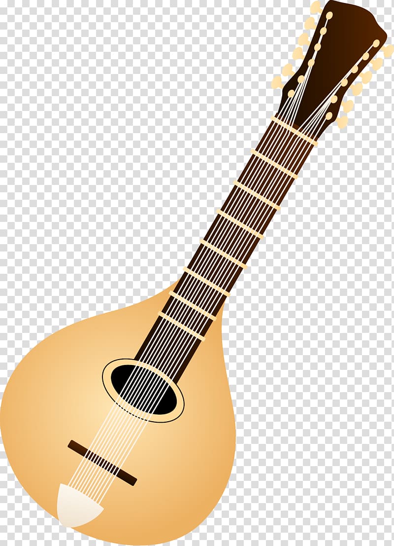 Mandolin Musical instrument Lute , Colored String transparent background PNG clipart