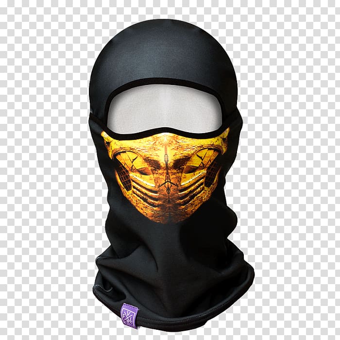 Scorpion Balaclava Mortal Kombat X Mask Kerchief, Scorpion transparent background PNG clipart