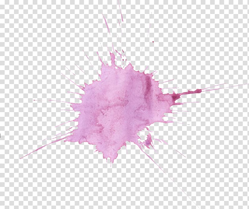 purple paint splash illustration, Watercolor painting Purple, watercolor splash transparent background PNG clipart
