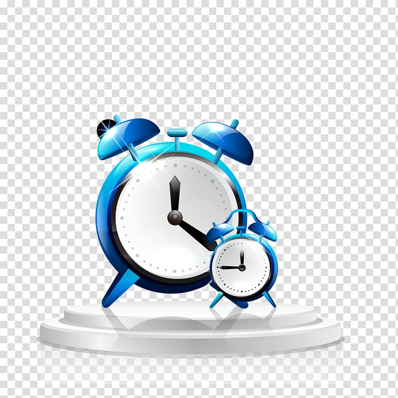 Table Alarm clock Household goods, Hand-painted display on the alarm clock transparent background PNG clipart