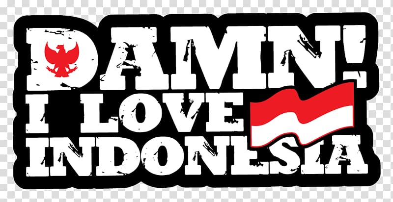Damn! I Love Indonesia T-shirt Distro Retail Business, T-shirt transparent background PNG clipart