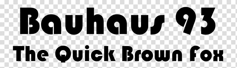 Bauhaus Typeface TrueType Font, others transparent background PNG clipart