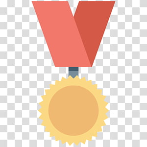 Gold medal, Hand painted gold medal transparent background PNG clipart thumbnail
