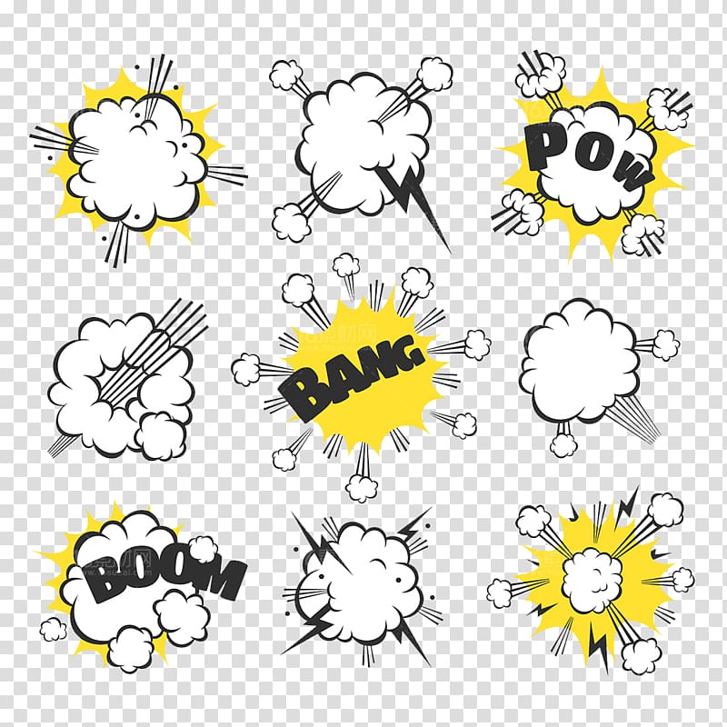 creative explosion stickers transparent background PNG clipart