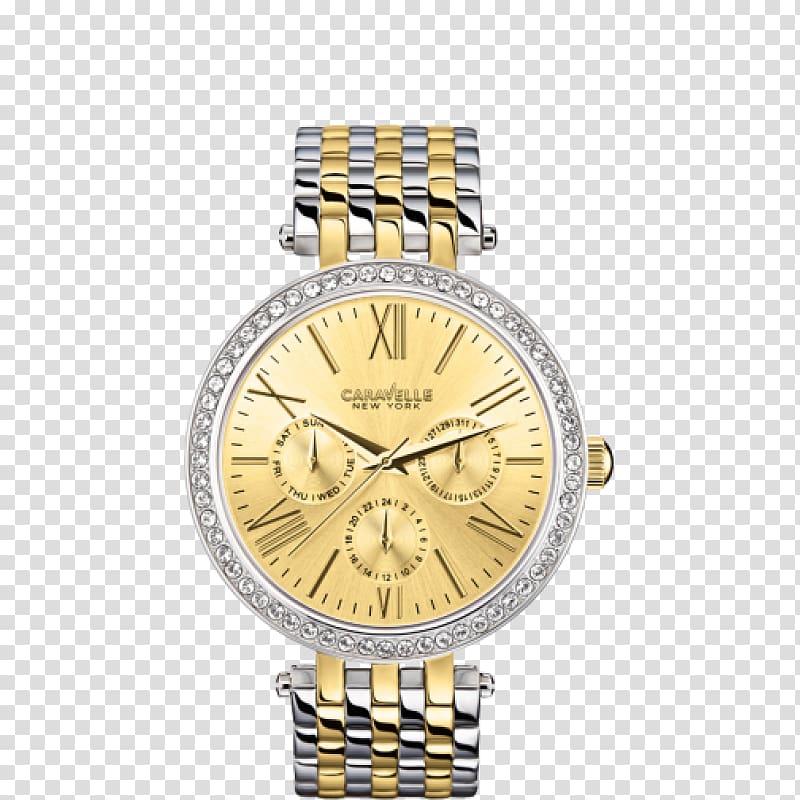 Watch New York City Bulova Quartz clock Chronograph, watch transparent background PNG clipart