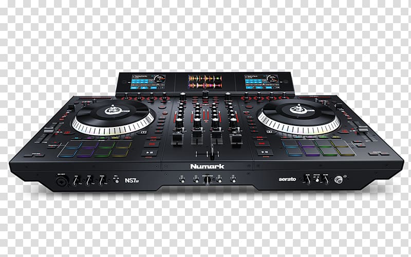 Numark NS7 III Numark Industries DJ controller Audio Disc jockey, Disc Jockey transparent background PNG clipart