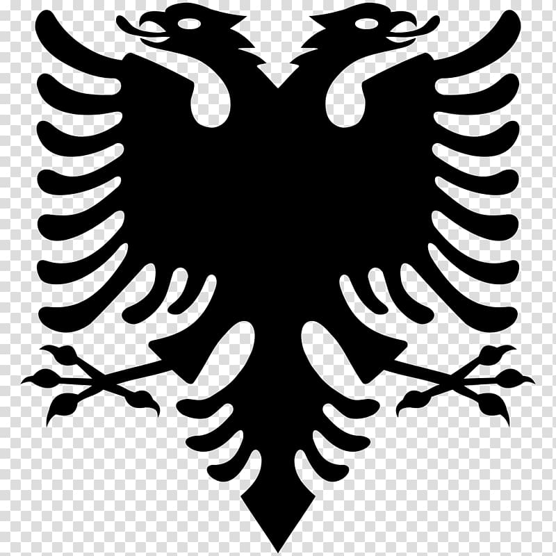 Flag of Albania T-shirt Double-headed eagle, Eagle Tattoo transparent background PNG clipart