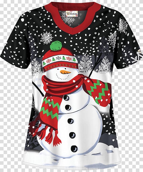 Clothing T-shirt Christmas Sleeve Outerwear, snow top transparent background PNG clipart