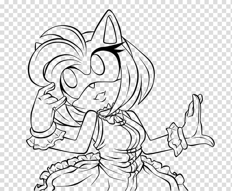 Amy Rose Sonic the Hedgehog Line art Shadow the Hedgehog Coloring book, sonic the hedgehog transparent background PNG clipart