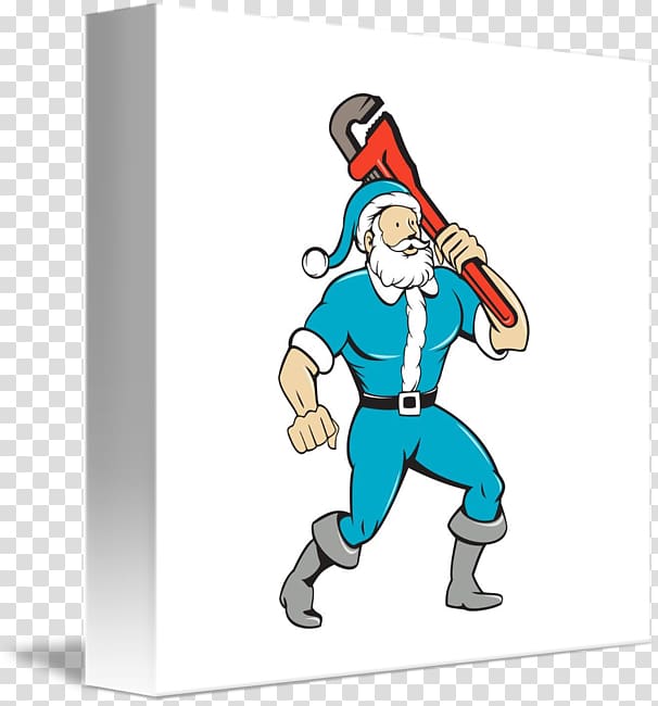 Spanners Santa Claus Plumber wrench , santa claus transparent background PNG clipart