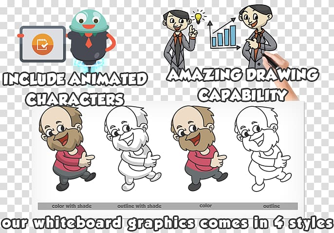 Dry-Erase Boards Whiteboard animation Character animation, whiteboard character transparent background PNG clipart