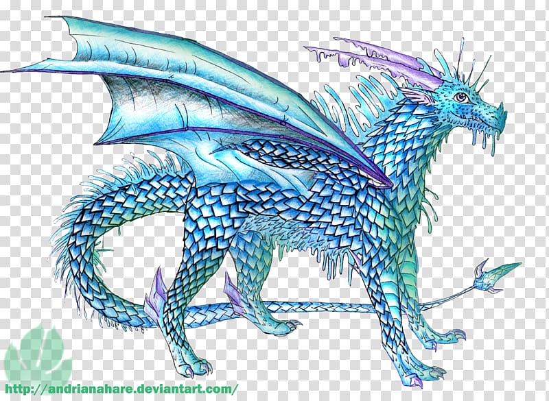 Dragon Drawing Ice Art Feather, dragon transparent background PNG clipart