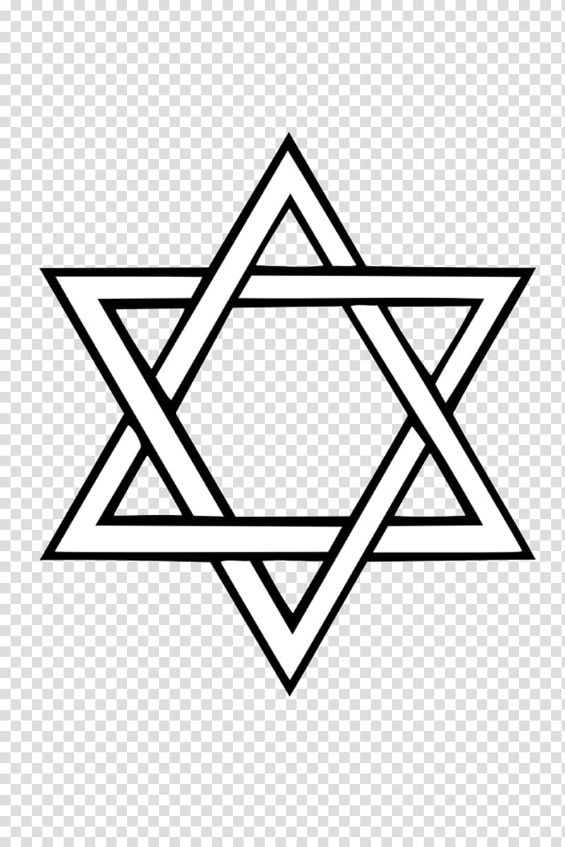 Star of David illustration, Star of David Judaism Jewish symbolism Flag of Israel, star of david transparent background PNG clipart