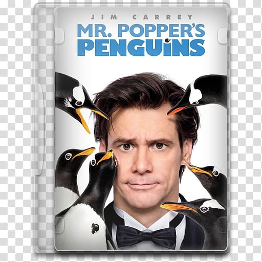 Jim Carrey Tom Popper Mr. Popper's Penguins Film Streaming media, POPPERS transparent background PNG clipart