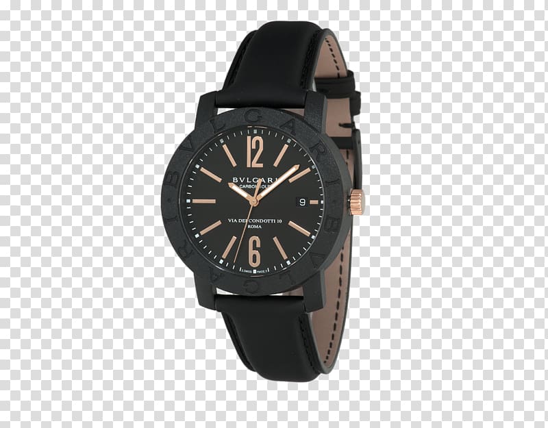 Bulgari Watch Jewellery Clock Luxury, Bvlgari black male watch sports watch transparent background PNG clipart