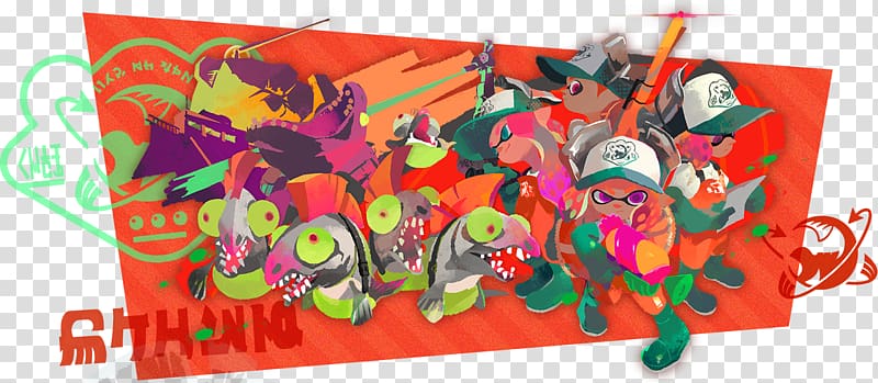 Splatoon 2 Nintendo Switch Salmon run, splatoon 2 amiibo transparent background PNG clipart