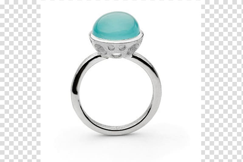 Ring Silver Product design Gemstone Designer, blue half moon transparent background PNG clipart