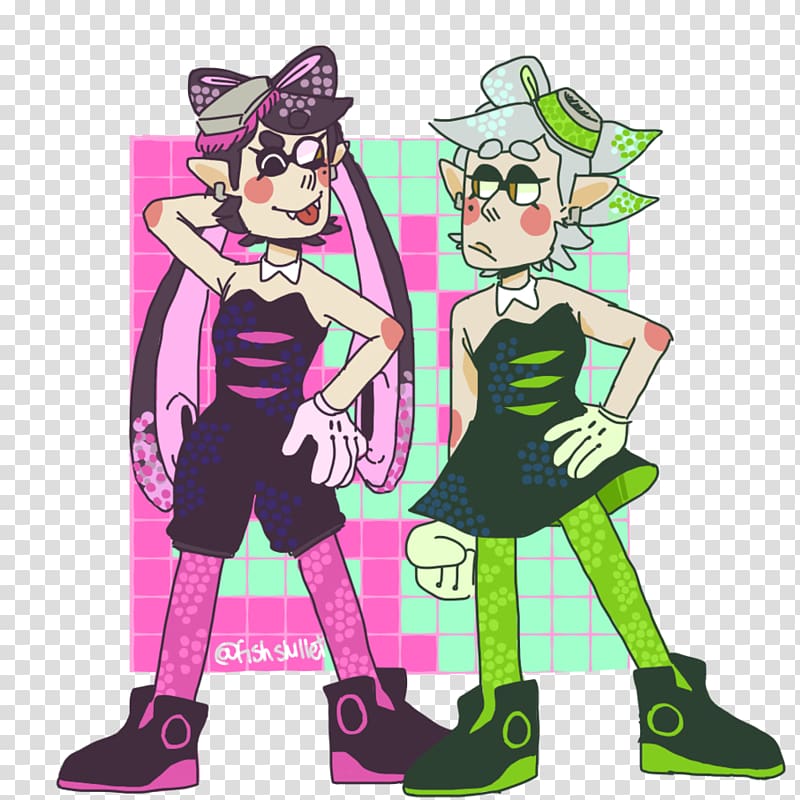 Squid as food Splatoon 2, Squid Sisters transparent background PNG clipart