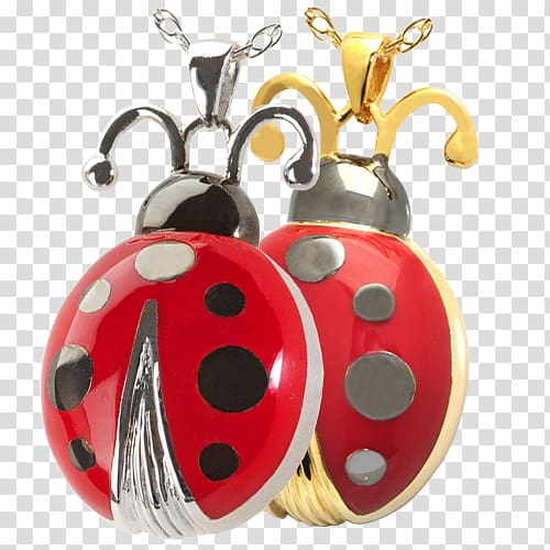 Ladybird beetle Charms & Pendants Necklace Jewellery Cremation, ladybug earrings transparent background PNG clipart