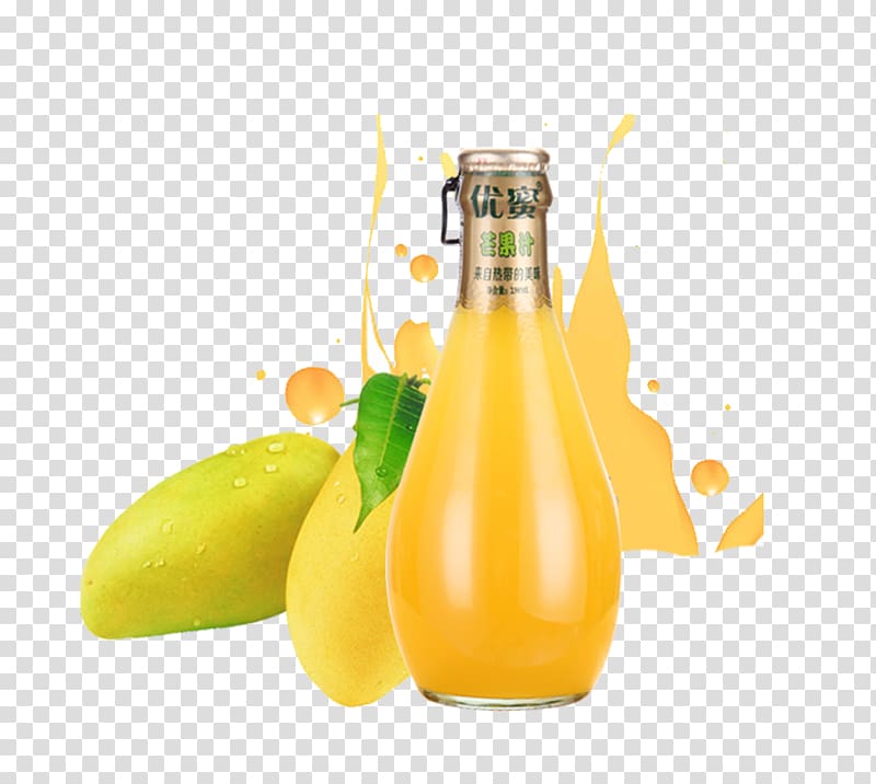Juice Agua de Valencia Orange drink Cocktail Mango, mango transparent background PNG clipart