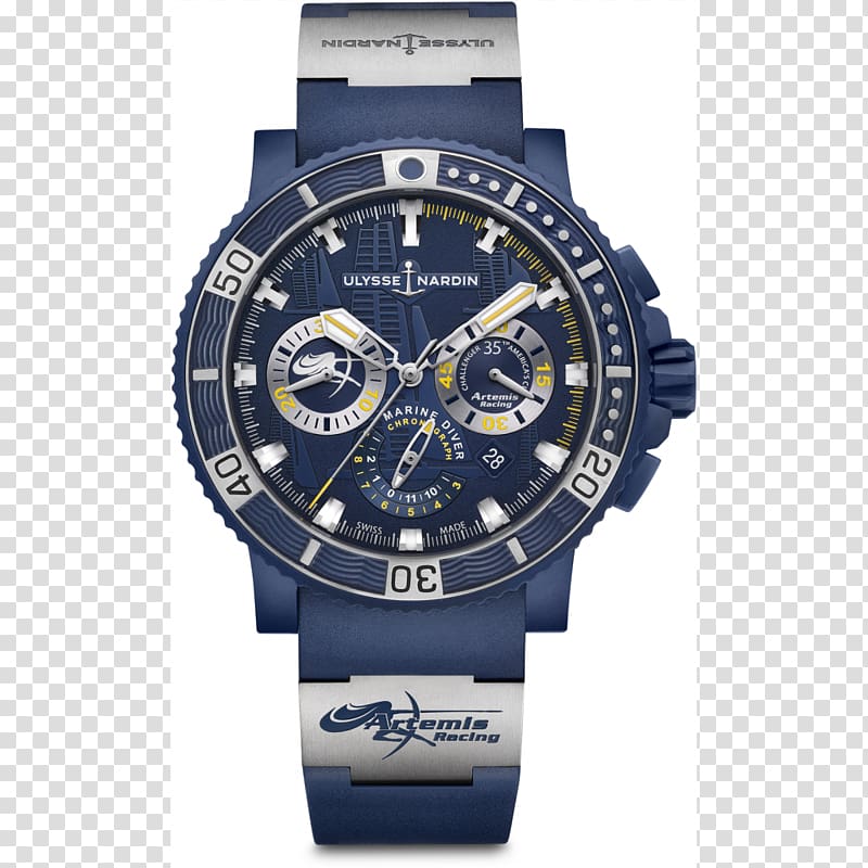 Ulysse Nardin Chronograph Le Locle Automatic watch, watch transparent background PNG clipart