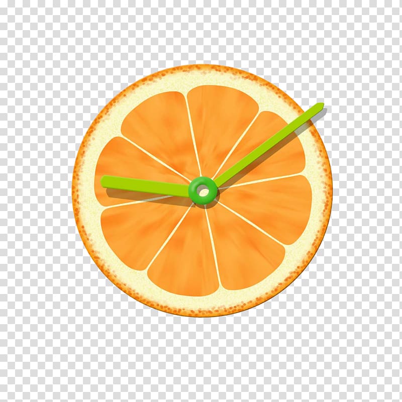Orange Slice Client Android application package Global Positioning System, Orange Clock transparent background PNG clipart