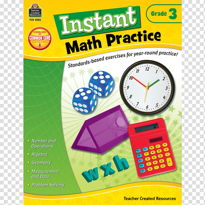 Instant Math Practice: Grade 3 Instant Math Practice: Grade 1 Teacher First grade Educational stage, teacher transparent background PNG clipart