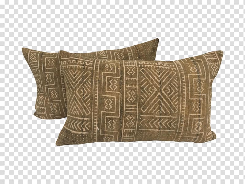 Throw Pillows Textile Cushion Bògòlanfini, malian mud cloth transparent background PNG clipart