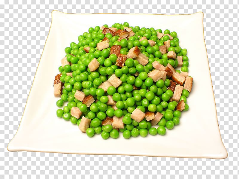 Snow pea Sichuan cuisine Leftovers Bean Stir frying, Green beans fried bacon transparent background PNG clipart
