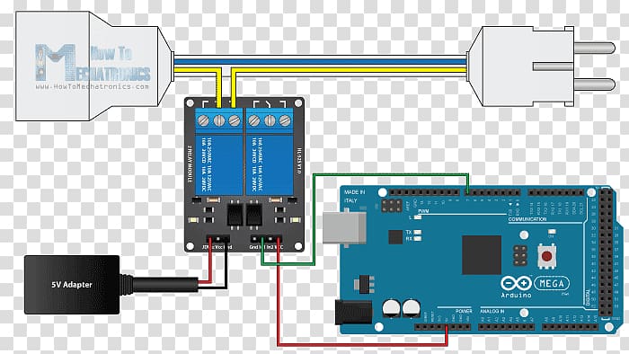 Arduino Relay Wiring Electronic circuit Electrical Switches, circuit diagram transparent background PNG clipart