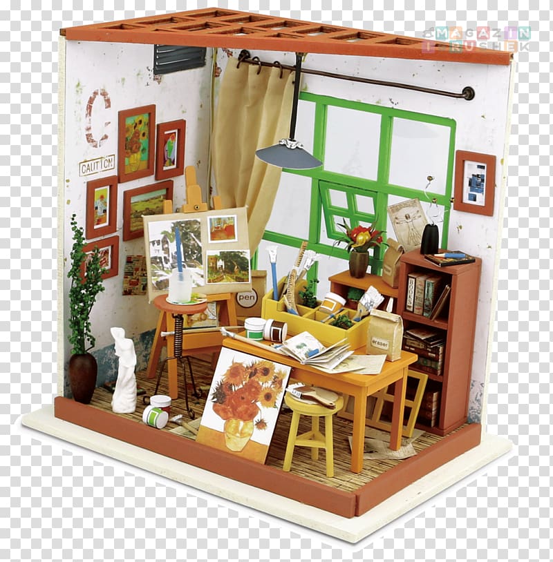 Dollhouse Studio apartment Miniature Do it yourself Toy, toy transparent background PNG clipart