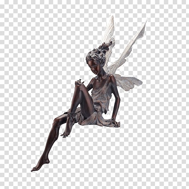 Garden ornament Statue Sculpture Figurine, the fairy scatters flowers transparent background PNG clipart
