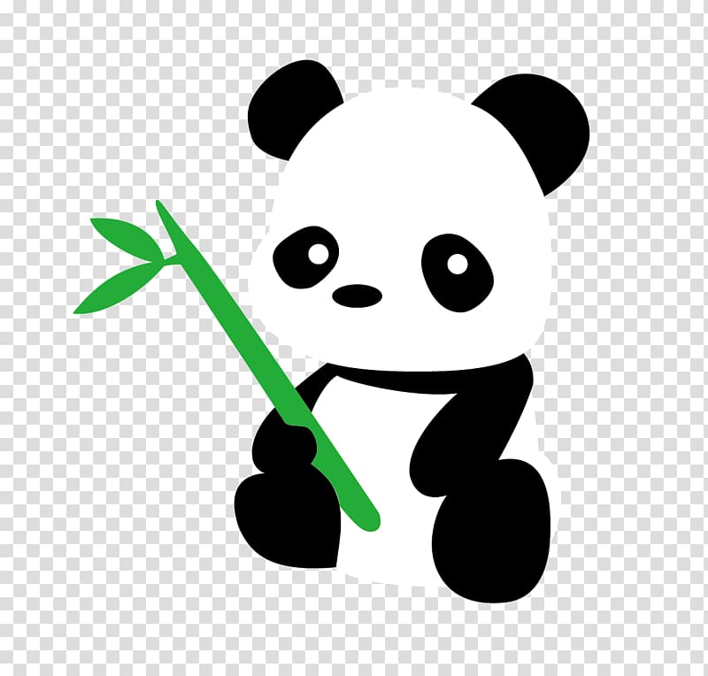 cartoon cute panda transparent background PNG clipart