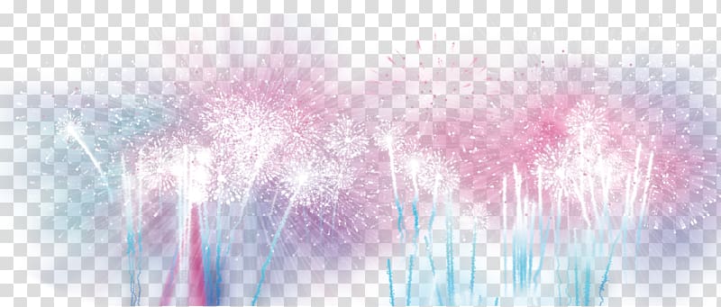 Blue Textile Sky, Fireworks transparent background PNG clipart