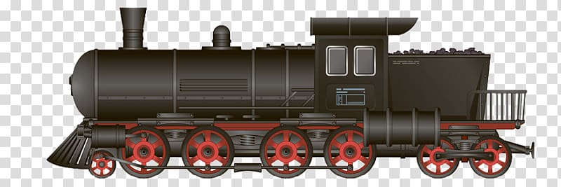 Train Rail transport Passenger car Steam locomotive, FIG train transparent background PNG clipart