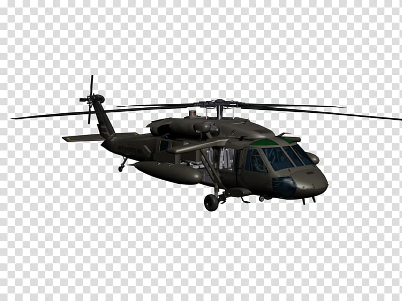 Sikorsky UH-60 Black Hawk Military helicopter UH-60L Black Hawk Aircraft, helicopters transparent background PNG clipart