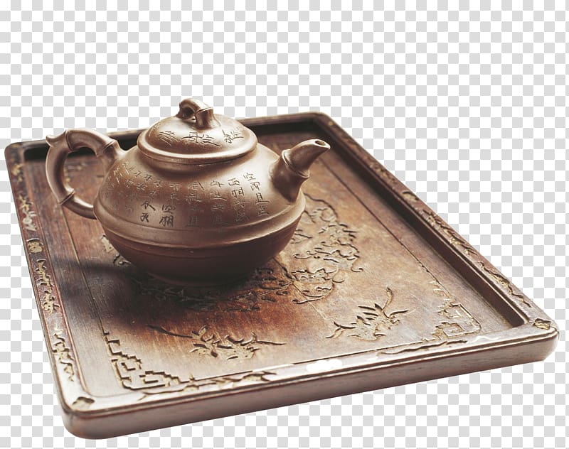 Teaware Oolong Teapot, Tea tray transparent background PNG clipart